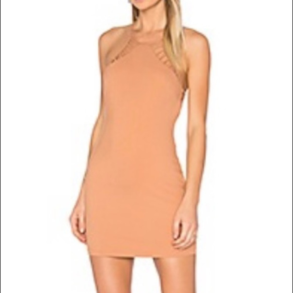 NBD Hudson mini dress in sandstone